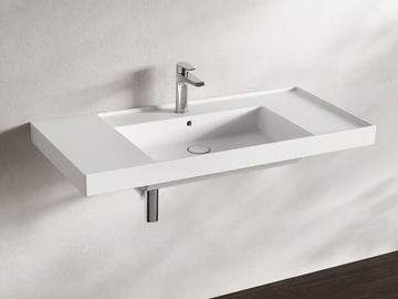 VERA - Wall-mounted ceramic washbasin by Gruppo Geromin - view 2